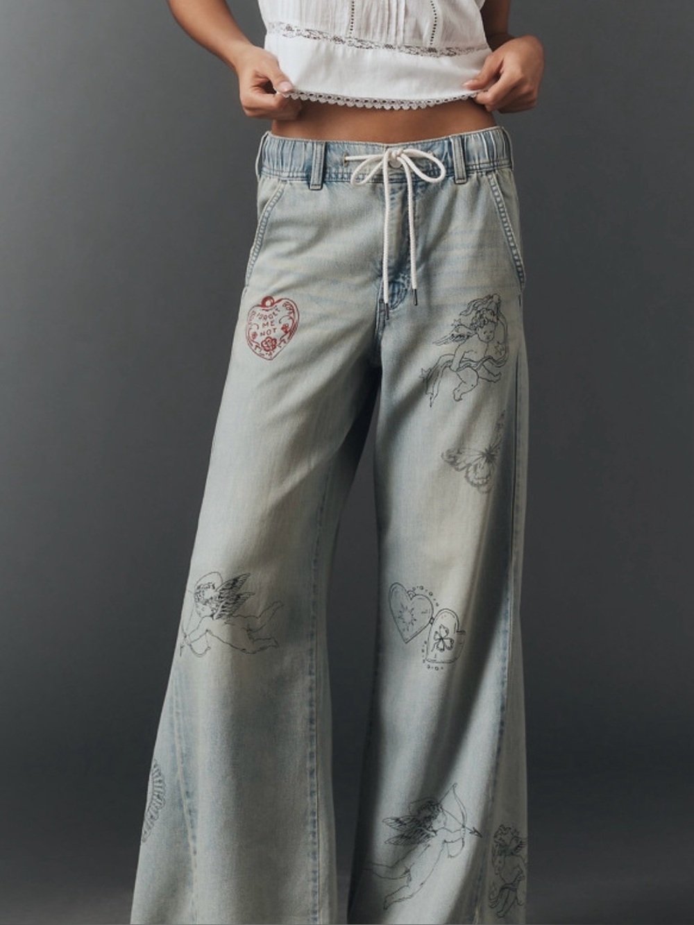 Pilcro by Anthropologie The Adi Mid-Rise Flare Embellished Jeans Small